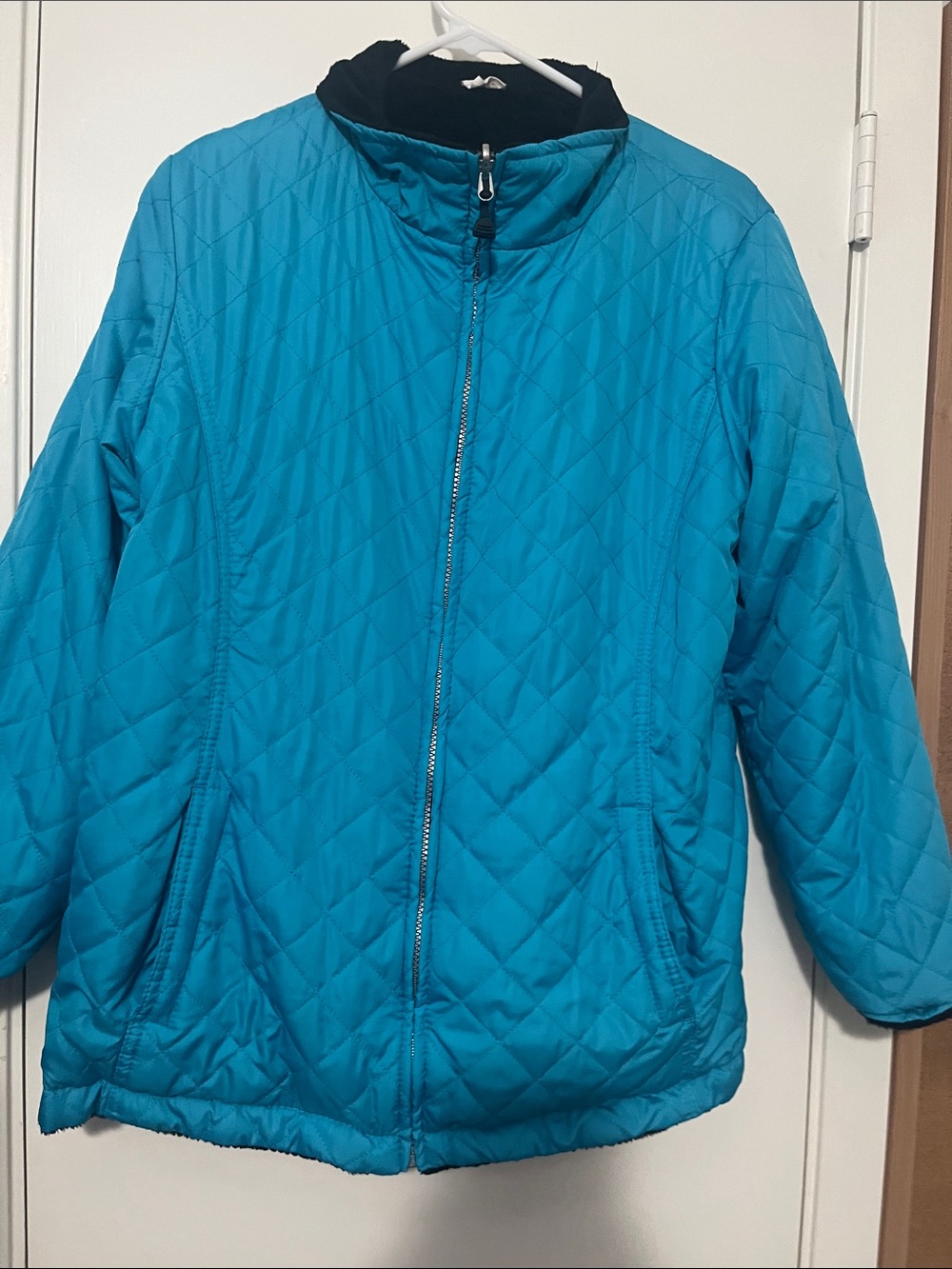 Source Unknown Teal Quilted Women's Puffer Jacket